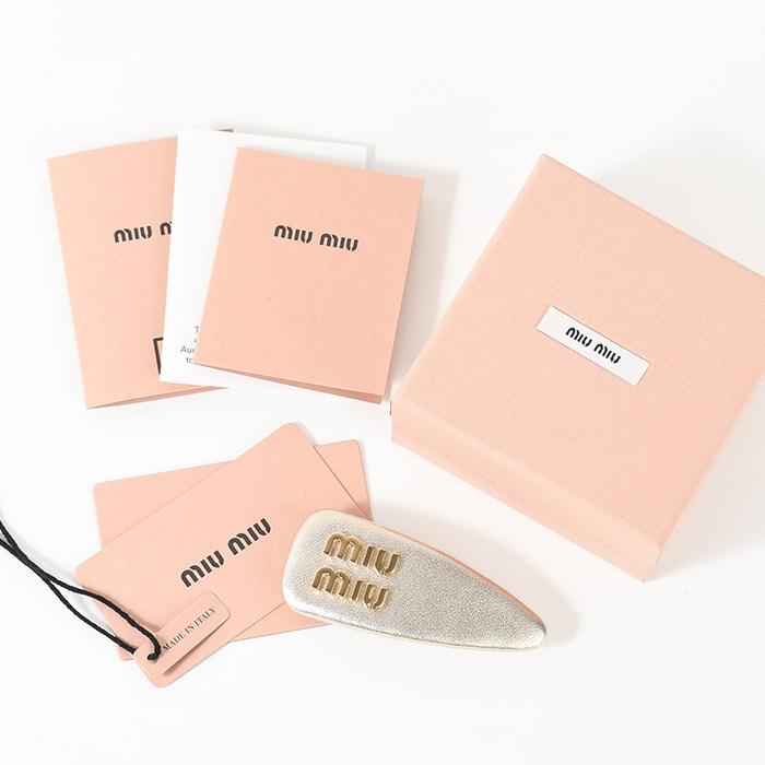 miu MIU ミュウミュウ ヘアアクセサリー ナッパレザー ヘア miu MIU ミュウミュウ ヘアアクセサリー ナッパレザー ヘア