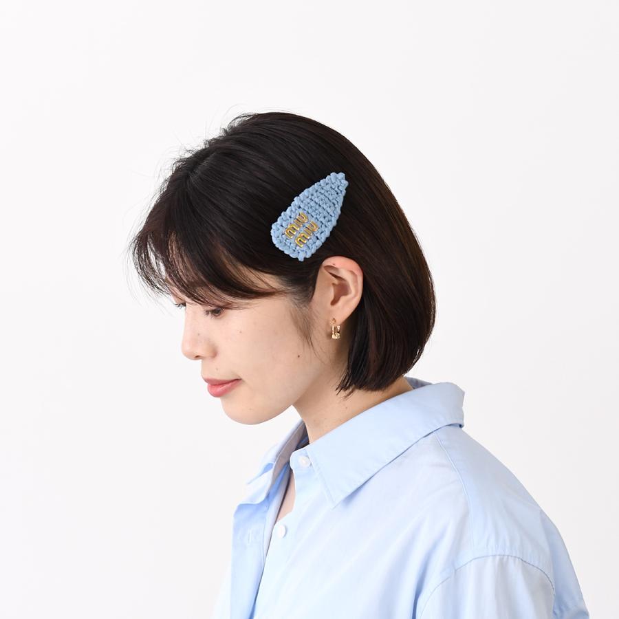 miu miu（ミュウミュウ） ヘアアクセサリー クリップ アクセ ウーブン