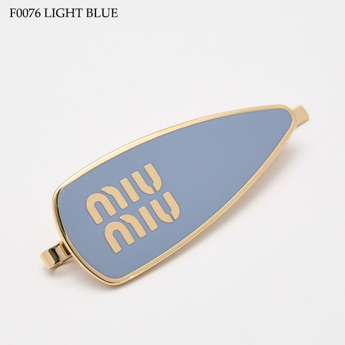 miu miu 水色 ヘアピン miu miu（ミュウミュウ） ヘアクリップ ヘアピン バレッタ ヘア