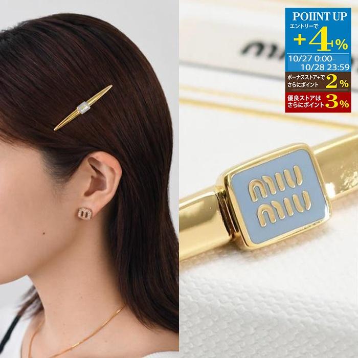 miu miu（ミュウミュウ） ヘアクリップ ヘアアクセサリー エナメル