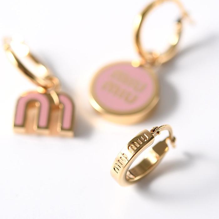 miu MIU ミュウミュウ アクセサリー エナメルメタル ピアス miu MIU ミュウミュウ アクセサリー エナメルメタル ピアス