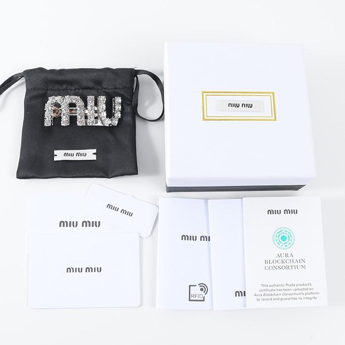 miu MIU ミュウミュウ クリスタル ヘアクリップ 5JF0822DNC miu MIU ミュウミュウ クリスタル ヘアクリップ 5JF0822DNC