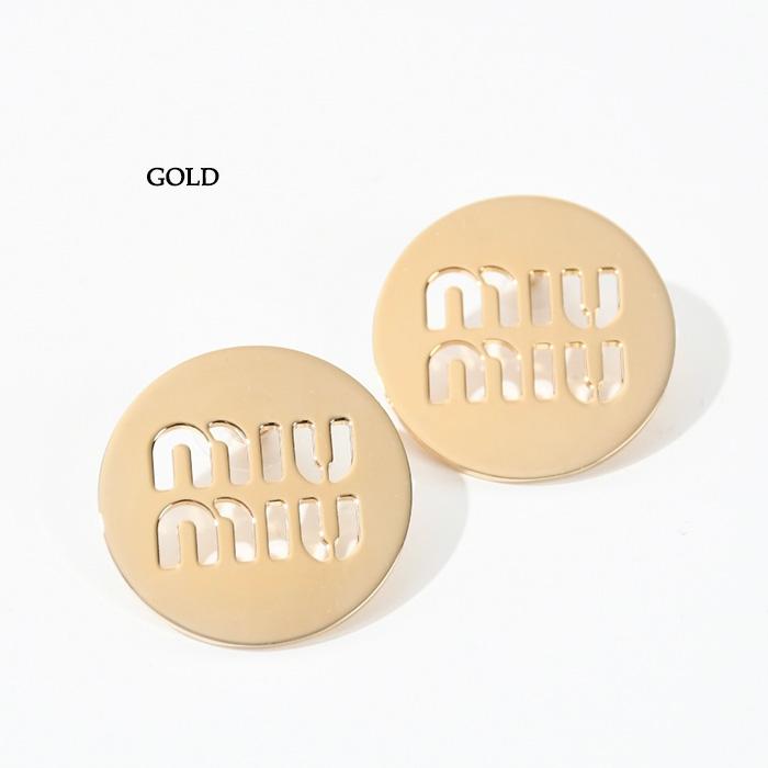 miumiu ロゴピアス　ゴールド　レア 楽天市場】MIU MIU ミュウミュウ アクセサリー ピアス ミュウ