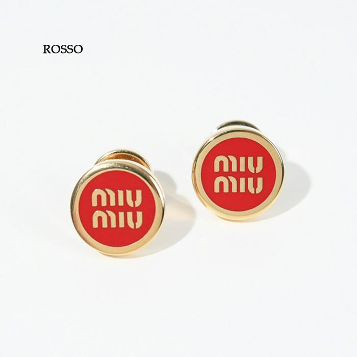 MIU MIU ミュウミュウ ピアス アクセサリー 5JO912 2F6T レディース オレンジ レッド ホワイト ブルー ブラック ロゴ ワンポイント 人気 ギフト プレゼント｜selectshopfelice｜06