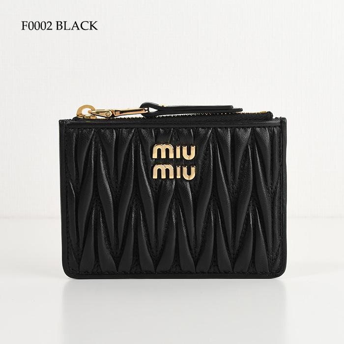 miu miu ショルダー財布、カードケース miu MIU ミュウミュウ カードホルダー カードケース 5MF036 2DRH