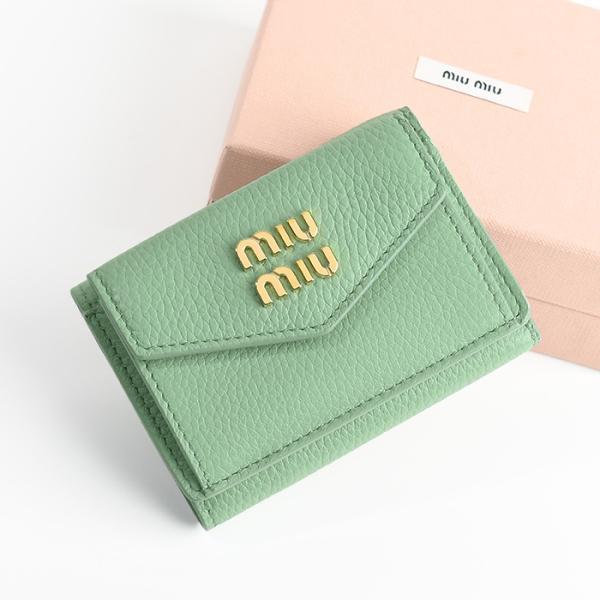 miu miu（ミュウミュウ） 財布 ヴィッテロダイノレザー ミニ財布