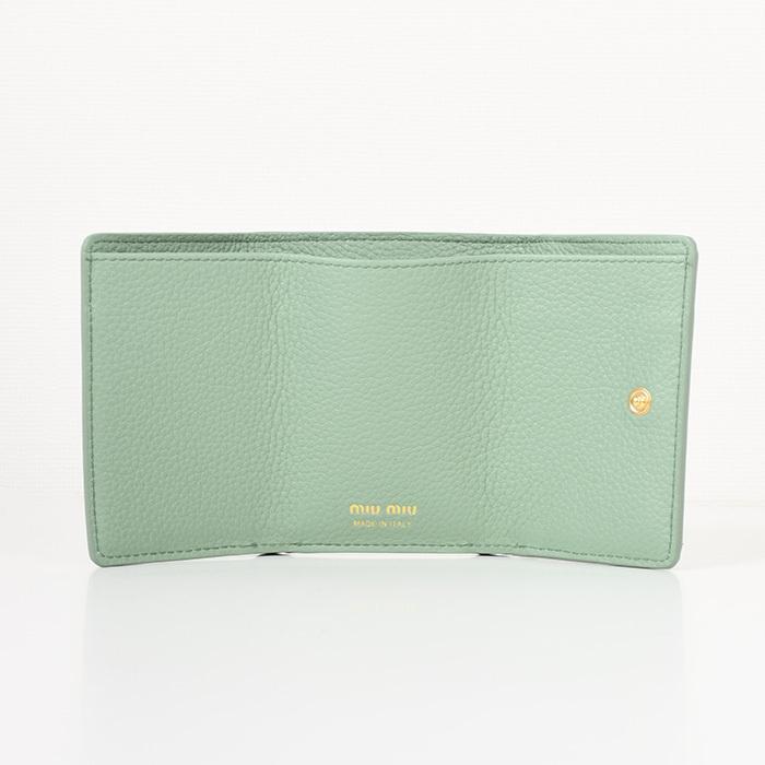 miu MIU ミュウミュウ 財布 ヴィッテロダイノレザー ミニ財布 miu MIU ミュウミュウ 財布 ヴィッテロダイノレザー ミニ財布