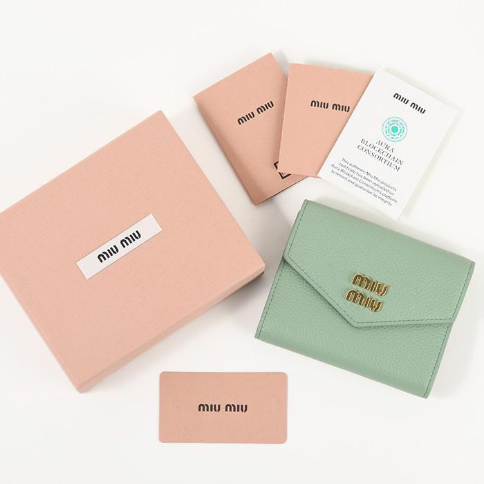 miu MIU ミュウミュウ 財布 三つ折り 5MH040 2DT7 レディース