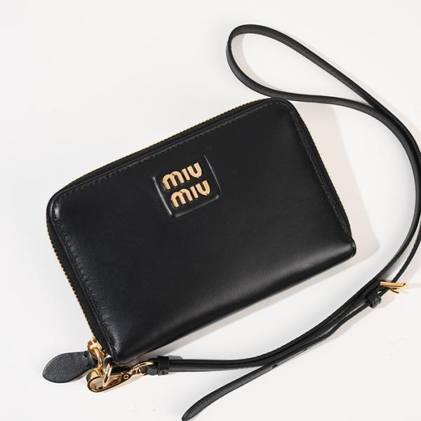 miumiu(ミュウミュウ) 黒 タブレットケース iPadケース レザー 【公式