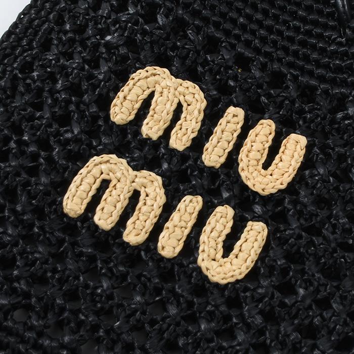 miu MIU ミュウミュウ バッグ ハンドバッグ かごバッグ ウーブン