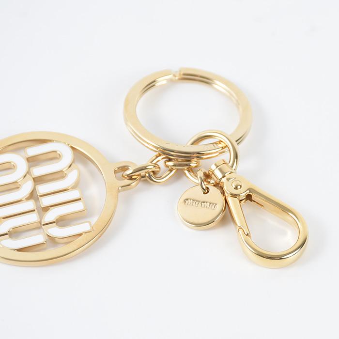 miu MIU ミュウミュウ キーホルダー メタル キーリング miu MIU ミュウミュウ キーホルダー メタル キーリング