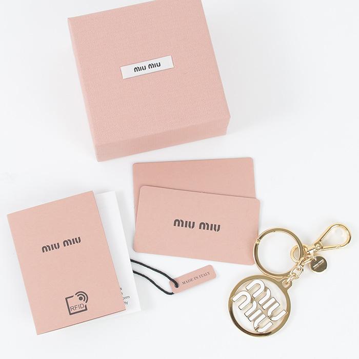 miu MIU ミュウミュウ キーホルダー メタル キーリング miu MIU ミュウミュウ キーホルダー メタル キーリング