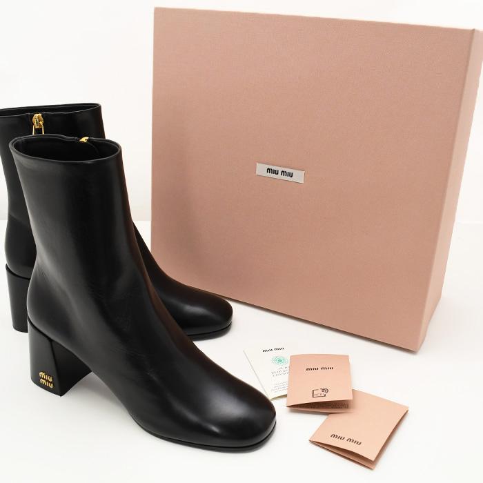 miu miu（ミュウミュウ） 靴 シューズ ブーツ アンクルブーツ レザー