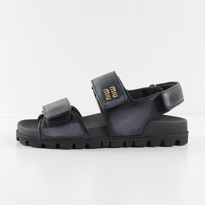miu miu（ミュウミュウ） 【10％OFF】MIU MIU サンダル レザーサンダル