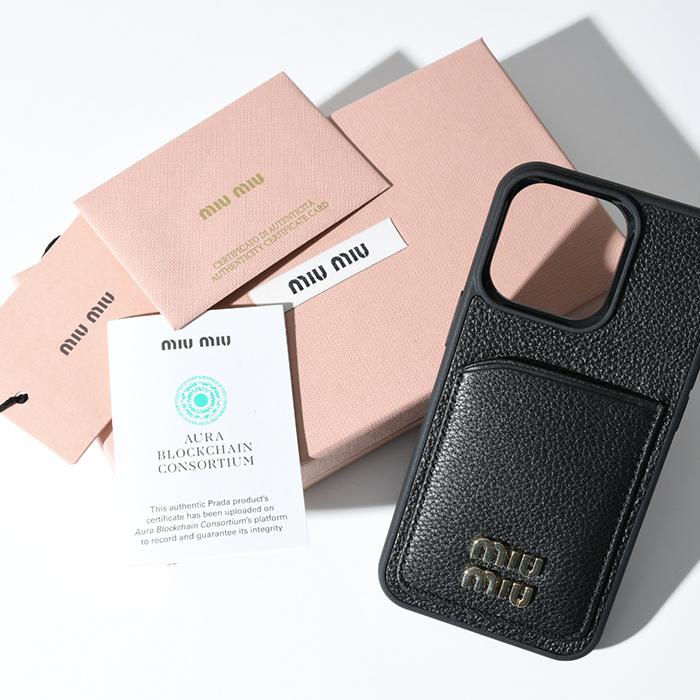 MIU MIU ミュウミュウ iPhoneケース iPhoneカバー スマホケース レザー