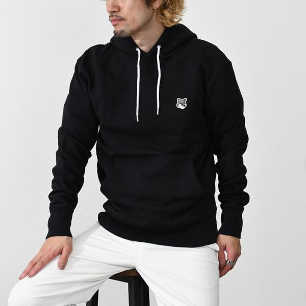 MAISON KITSUNE メゾンキツネ パーカー グレーFOX パッチ パーカー
