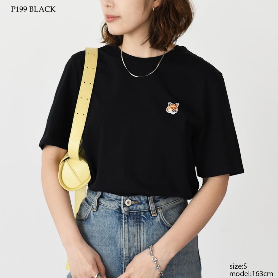 MAISON KITSUNE レディース フォックスヘッド・レギュラーTシャツM MAISON KITSUNÉ - 【レディース】フォックスヘッド パッチ