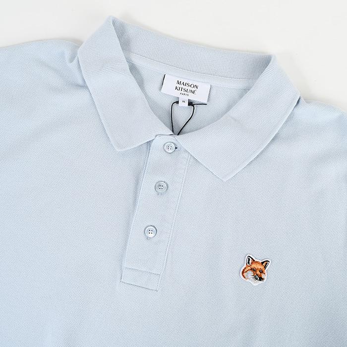 【新品】MAISON KITSUNE フォックスヘッド　ポロシャツ　メゾンキツネ MAISON KITSUNE メゾンキツネ トップス フォックスヘッド パッチ