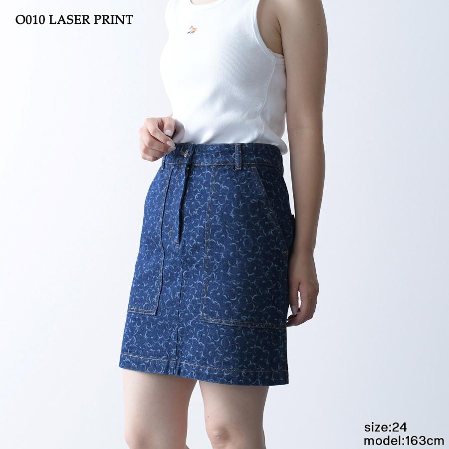 【関税込み】MAISON KITSUNE デニム ミニスカート MAISON KITSUNE メゾン キツネ ボトム デニム ミニ スカート