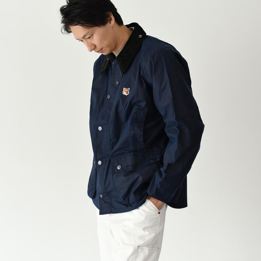 Barbour × Maison Kitsune ミリタリー フード ブルゾン Barbour × Maison Kitsuné》リバーシブル ミリタリー フード