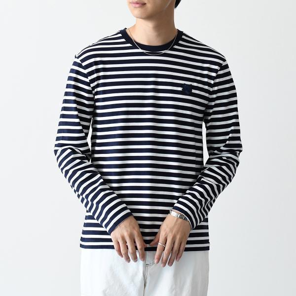 MAISON KITSUNE メゾンキツネ フォックスヘッド ストライプ ロング 