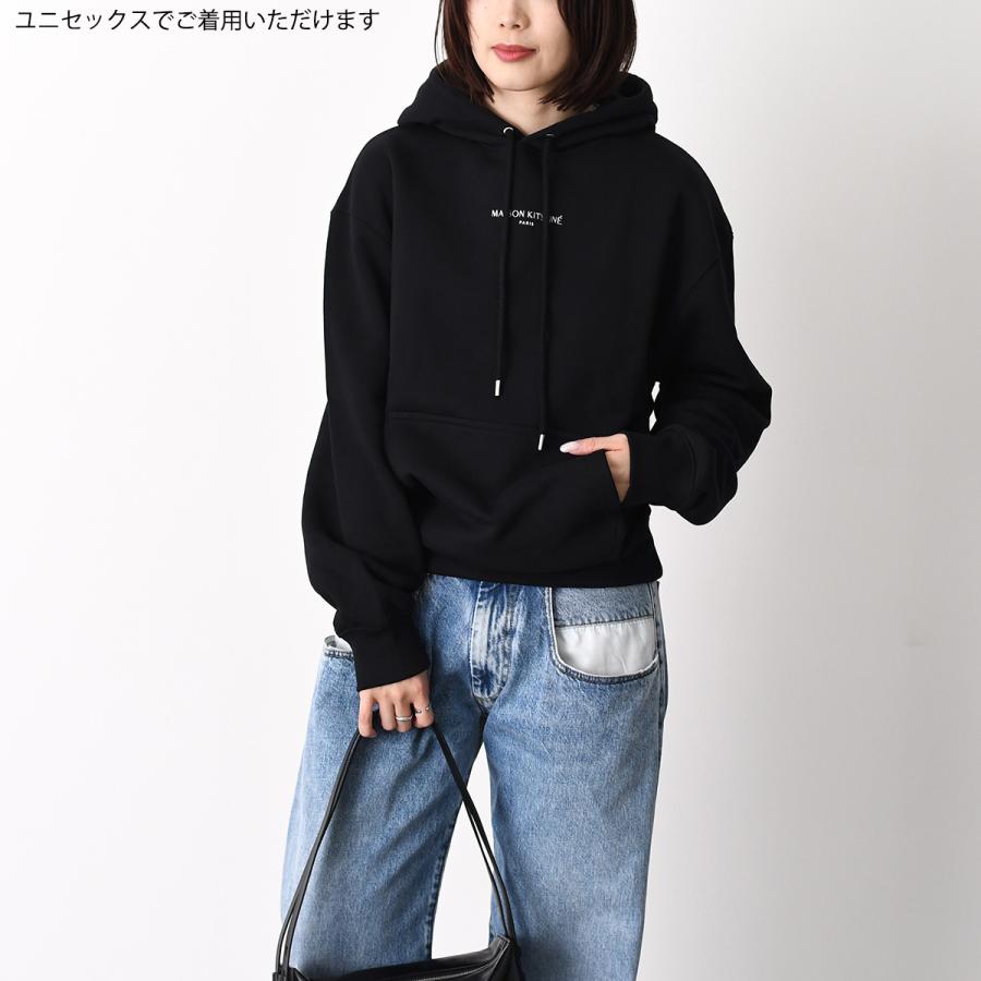 MAISON KITSUNE メゾン キツネ パーカー MAISON KITSUNE PARIS コンフォート フーディ QM00700 KM0341 メンズ ユニセックス ブラック コットン 長袖_2