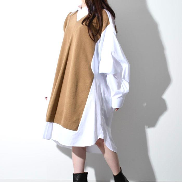 MAISON MARGIELA メゾン マルジェラ ニットシャツワンピース