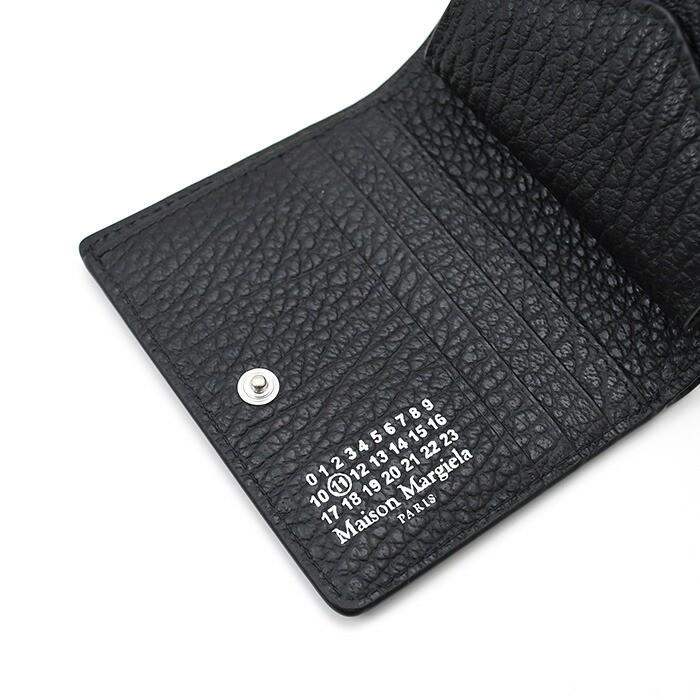 MAISON MARGIELA メゾン マルジェラ 財布 2つ折り財布 メンズ S56UI0140 P4455 ユニセックス ブラック 人気 ギフト おすすめの画像