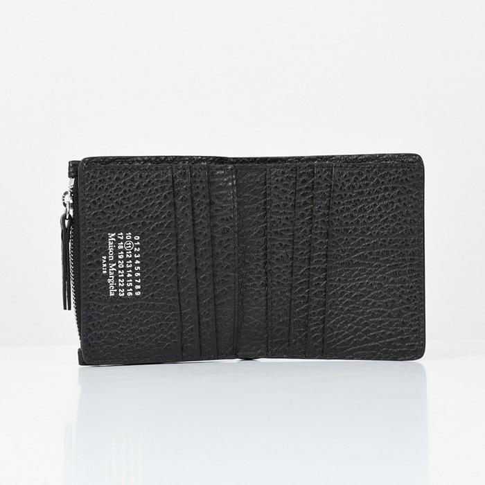 MAISON MARGIELA メゾンマルジェラ 財布 4ステッチ フラップ WALLET SA1UI0023P4455 2つ折り メンズ ギフト ミニ コンパクト 二つ折り 黒 ブラック BLACKの画像