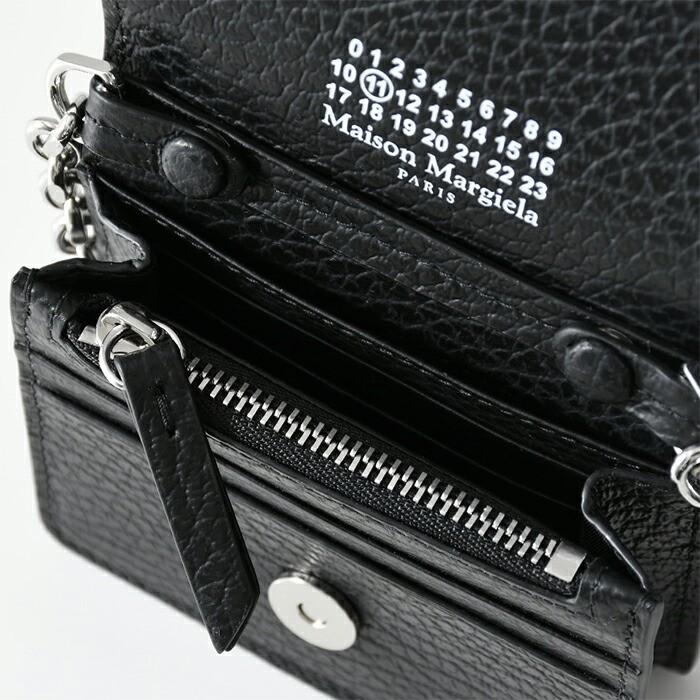 【ポイント5倍】MAISON MARGIELA メゾン マルジェラ 財布 4ステッチ SA3UI0009 P4455 チェーン ウォレット メンズ ユニセックスブラックの画像