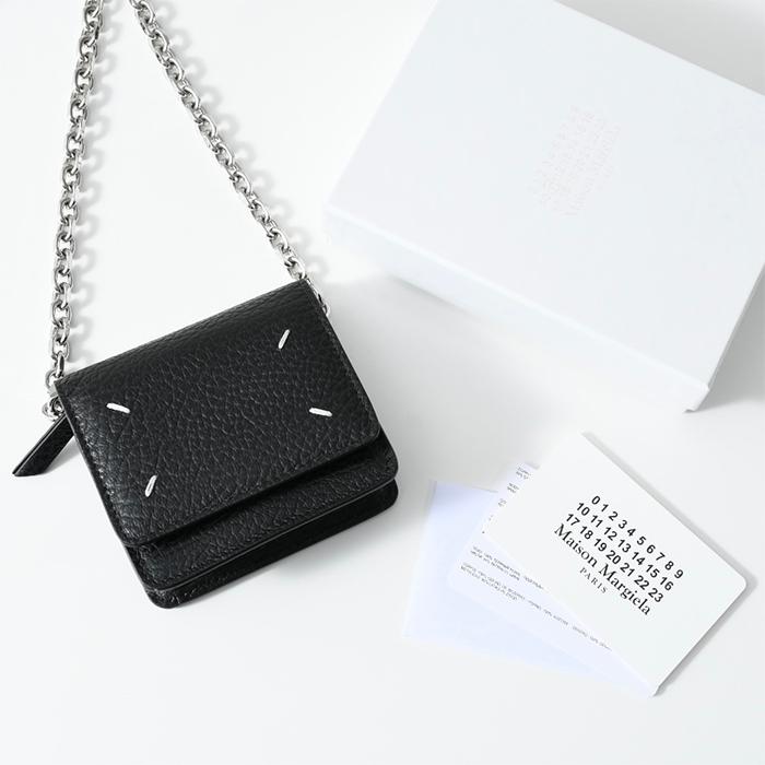 未使用品◎Maison Margiela  メゾン マルジェラ 11 SA3UI0009 スモール チェーン ウォレット／ミニ財布 タイム （カーキ） レディース 箱付 Maison Margiela（メゾンマルジェラ） チェーンウォレット SA3UI0009