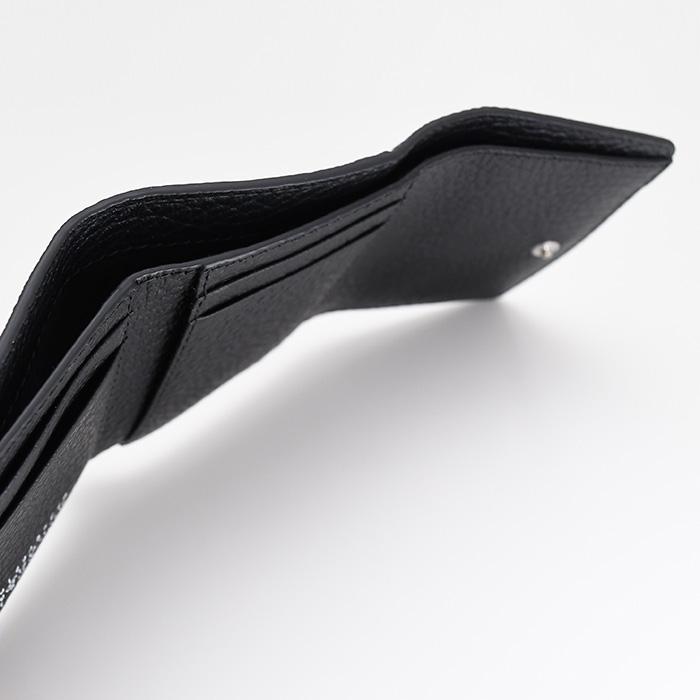 MAISON MARGIELA メゾン マルジェラ 折り財布 ミニ財布 コンパクト財布 ZIP付 3つ折り 財布 SA3UI0010P4455 メンズ ブラック 4ステッチ 人気 おすすめの画像