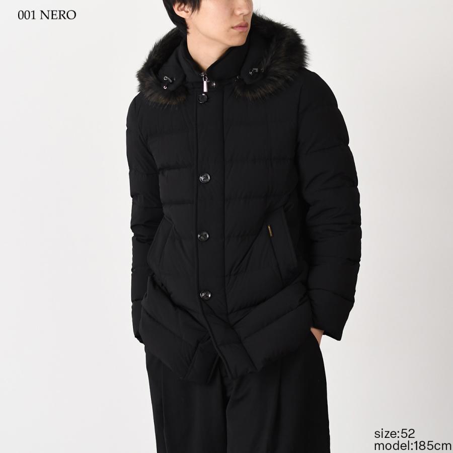 ムーレー  MORESCO ファー付きナイロンダウンジャケット メンズ 50 MOORER（ムーレー） ダウン アウター モレスコ MORESCO-KN ダウン