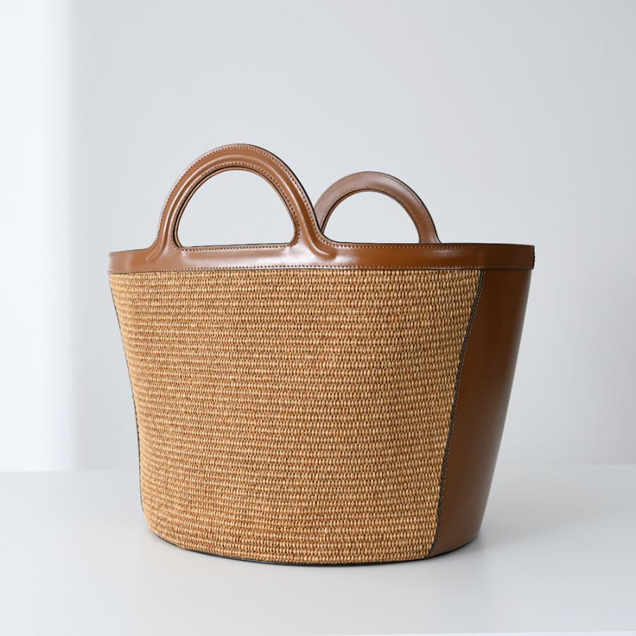 MARNI マルニ TROPICALIA ラージBAG かごバッグ バッグ ブラウン ブラック ホワイト グリーン ブルー レザー レディース BMMP0069Q0P3860 ギフト プレゼント :mr-bmmp0069q0p3860-nt:セレクトショップ FELICE !店 通販 限定MARNI TROPICALIA BAG カゴバック ハンドバッグ ブラック