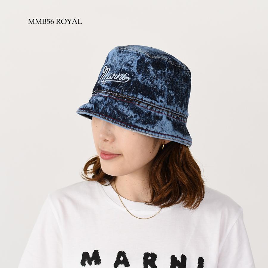 MARNI マルニ 帽子 ハット マーブルダイデニム バケットハット MARNI マルニ 帽子 ハット マーブルダイデニム バケットハット