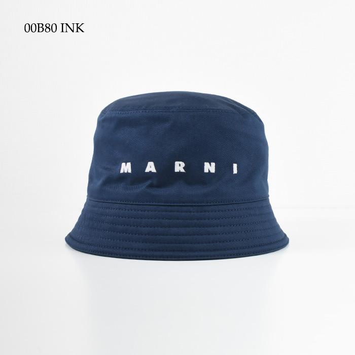 MARNI マルニ バケットハット　ネイビー 楽天市場】MARNI マルニ バケットハット オーガニックコットン