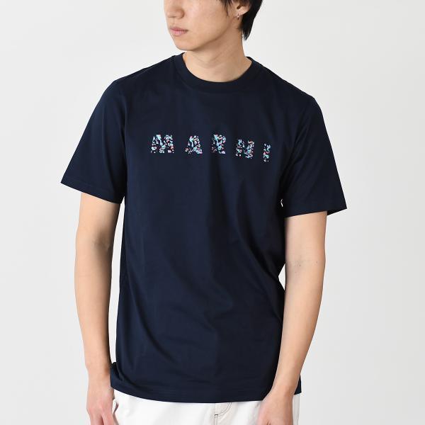 MARNI（マルニ） Tシャツ トップス ロゴT フラワーモチーフ 