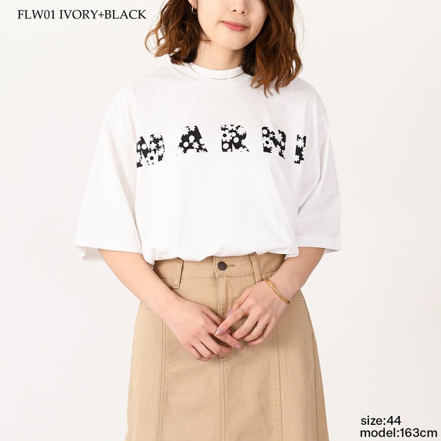 MARNI Tシャツ HUMU0223IP USCX50 半袖 カットソー MARNI マルニ Tシャツ トップス カットソー Pop Fields ロゴ