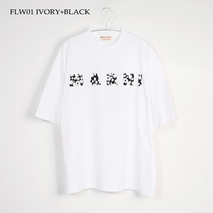 MARNI Tシャツ HUMU0223IP USCX50 半袖 カットソー MARNI マルニ Tシャツ トップス カットソー Pop Fields ロゴ