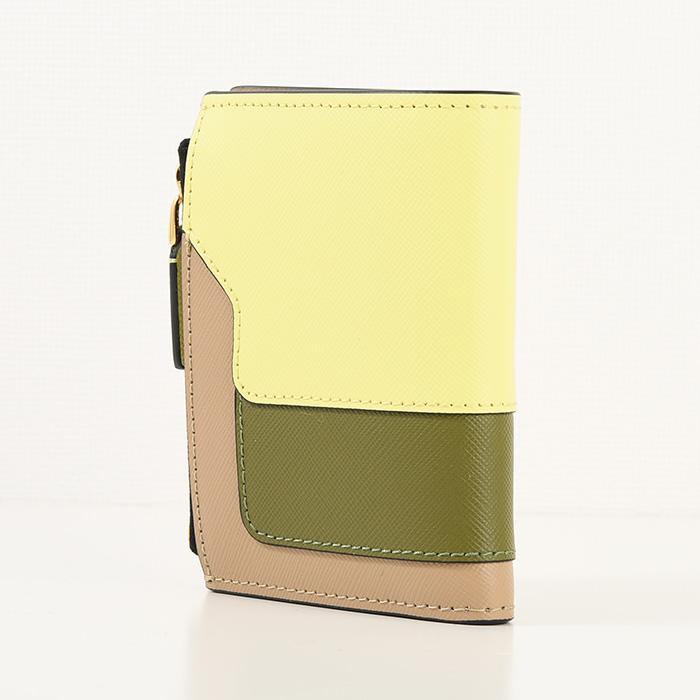 MARNI（マルニ） 財布 二つ折り財布 SAFFIANO バイカラー 2つ折り