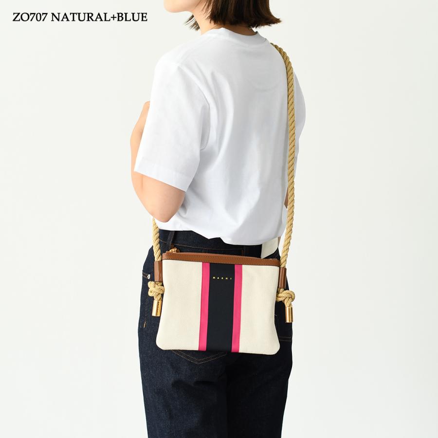 MARNI（マルニ） バッグ ストライプ キャンバスショルダーバッグ 