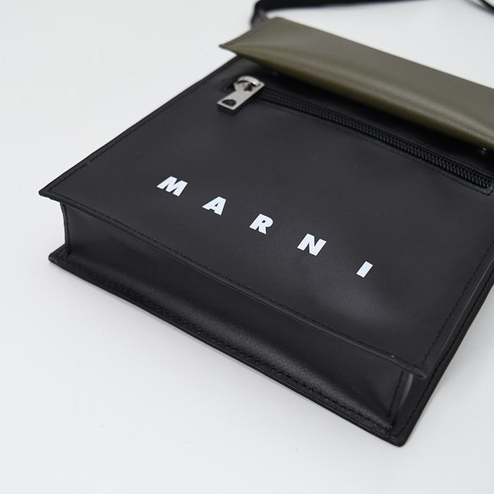 【ラスト1点】MARNI マルニ バッグ ショルダーバッグ ミニバッグ TRIBECA SBMQ0036A5 P5769 ブラック ホワイト レディース メッセンジャー
