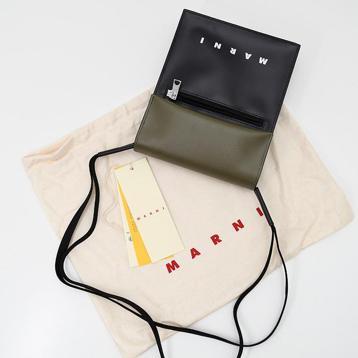 【ラスト1点】MARNI マルニ バッグ ショルダーバッグ ミニバッグ TRIBECA SBMQ0036A5 P5769 ブラック ホワイト レディース メッセンジャー