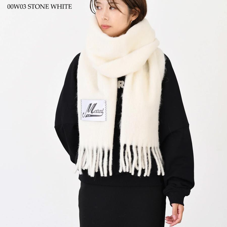 マルニ/MARNI ストール レディース メンズ SCARF マフラー MARNI マルニ マフラー SCZC0068Y0 UAW031 メンズ ロゴ フリンジ
