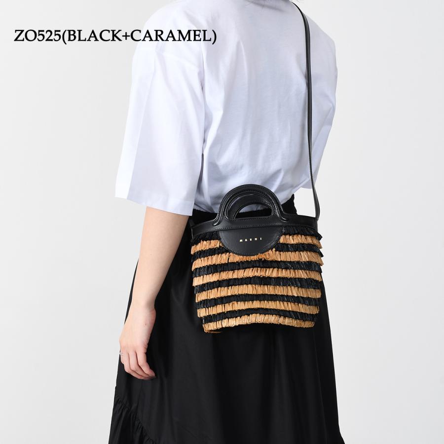 MARNI マルニ バッグ 鞄 ミニバケットバッグ フリンジ付き