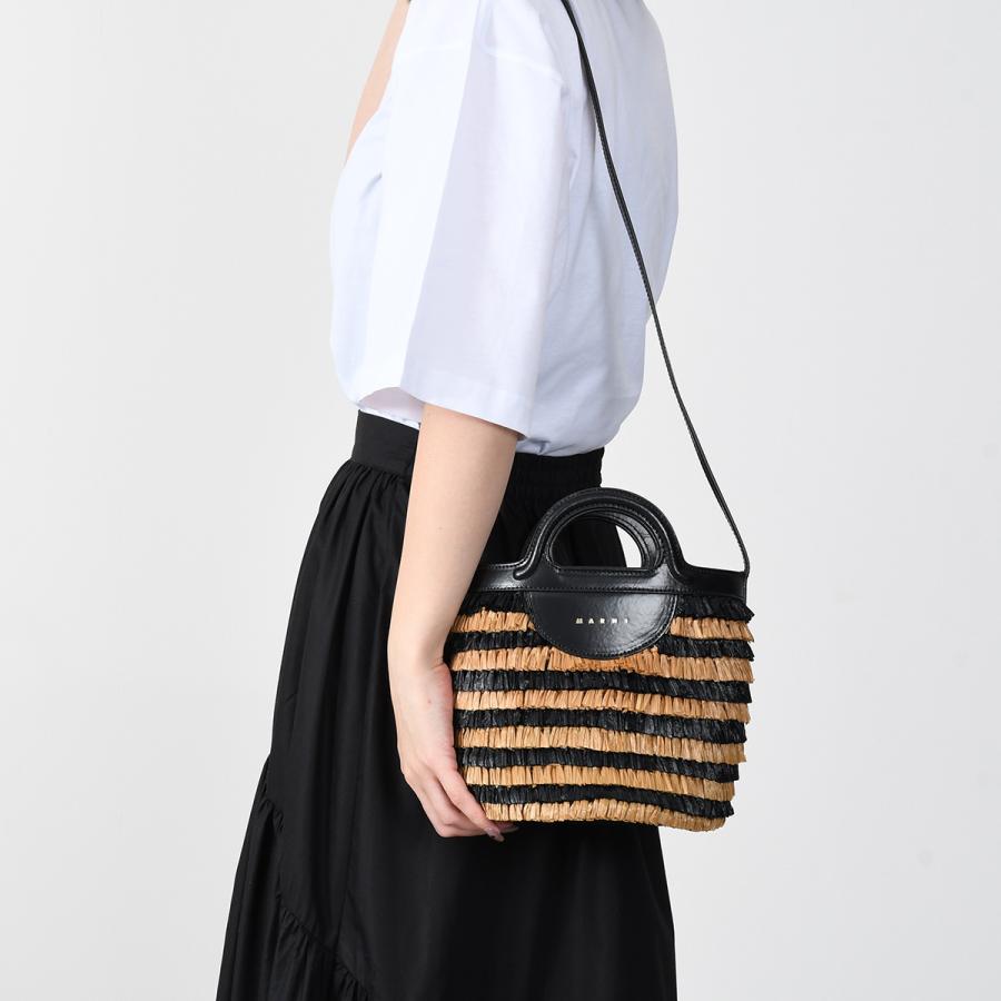 MARNI（マルニ） バッグ 鞄 ミニバケットバッグ フリンジ付き