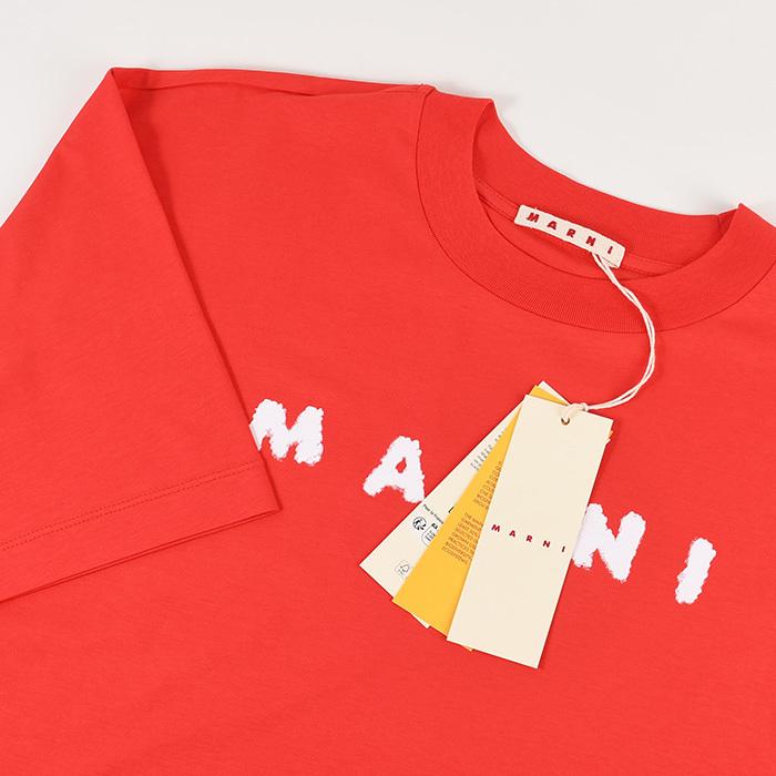 MARNI マルニ Tシャツ カットソー スクリブルロゴ ボクシー