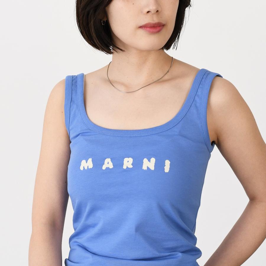 MARNIノースリーブ タンクトップ マルニ38 プランシー MARNI（マルニ） タンクトップ トップス マルニスクリブルロゴ