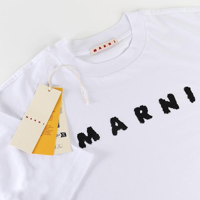 MARNI マルニ トップス Tシャツ スクリブルロゴ オーバーサイズ