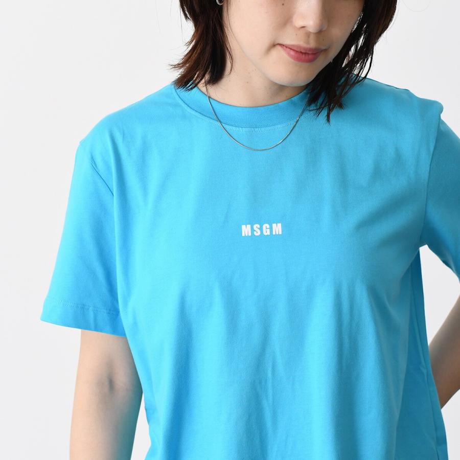 MSGM - エムエスジーエム 半袖 Tシャツ S ブルー系 MSGM レディース MSGM（エムエスジーエム） 【アウトレット30％】MSGM Tシャツ スモール